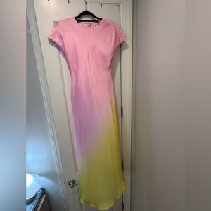 ANTONIO MELANI Pink/Yellow/Chartreuse  Dress